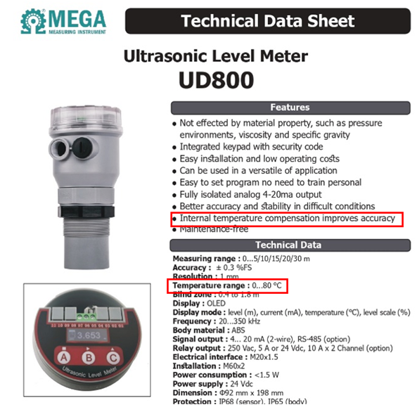Ultrasonic Sensor, Ultrasonic, เซ็นเซอร์วัดระดับ, อัลตร้าโซนิคเซ็นเซอร์